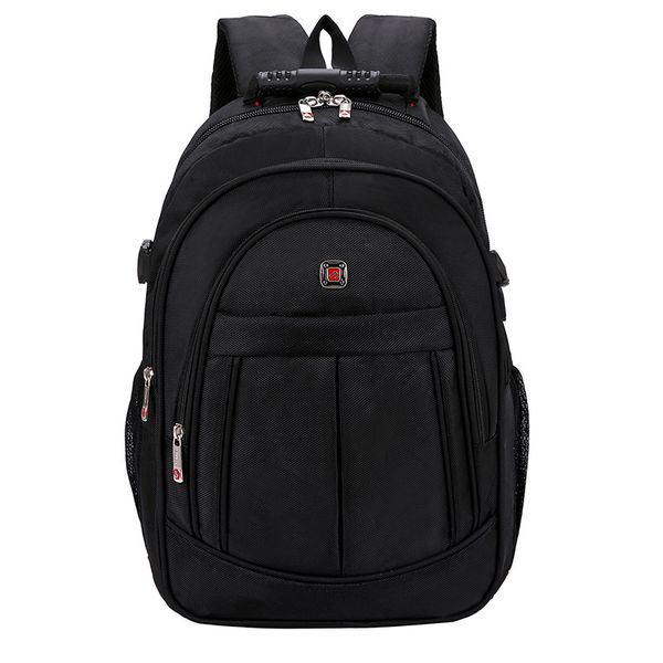 

leather luggage tag factory wholesale lapbackpack usb rechargeable business backpack oxford cloth mens traveling bag college student bag