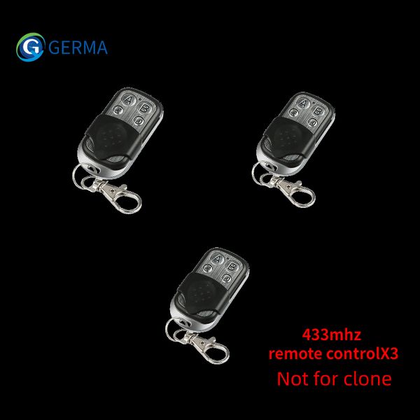 

remote controlers germa 3pc 433 mhz universal wireless rf control electric gate key fob garage controller included battery(not for clone)
