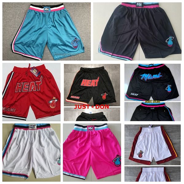 

2020 mens swingman basketball shorts authentic stitched miami heat shorts new performance sweatpants 829, Black;red