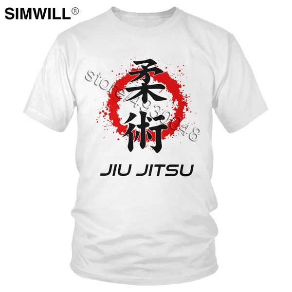 

fashion brazilian jiu jitsu kanji t shirt men cool design cotton t-shirt streetwear short sleeves bjj tee oversized gift