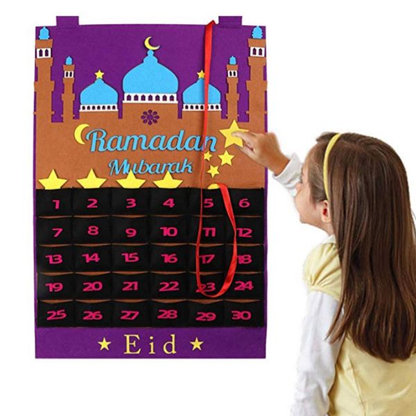 

30 day eid mubarak ramadan calendar countdown wall hanging advent diy muslim