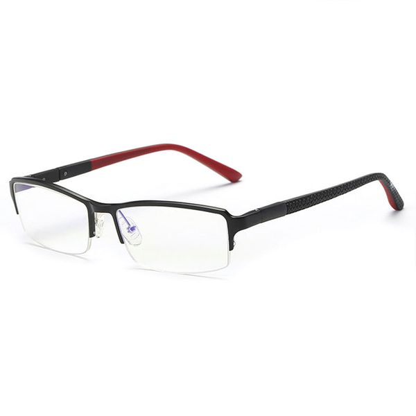 

180 optical eyeglasses frame for men eyewear prescription glasses half rim man spectacles alloy frame eyeglasses, Black