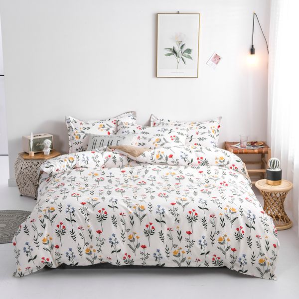 

завод цветы стиль / пододеяльник пододеяльник  king size bed set простыня / linen подушка шамс 3 / 4шт