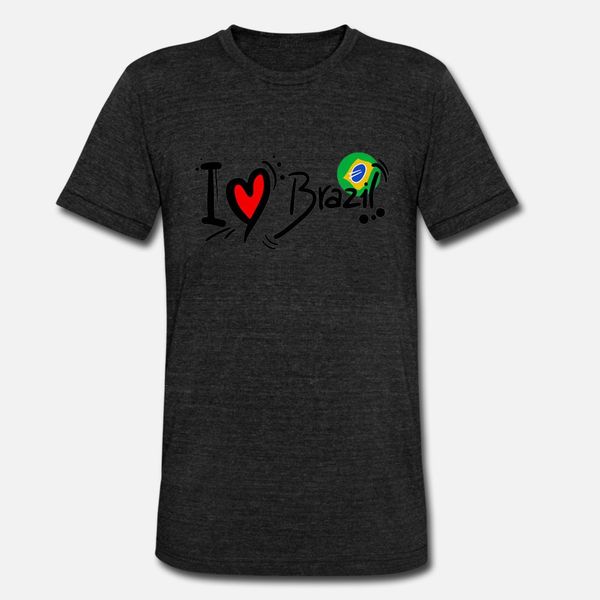 

i love brazil t shirt men printed short sleeve round collar novelty gift comical summer style letters shirt