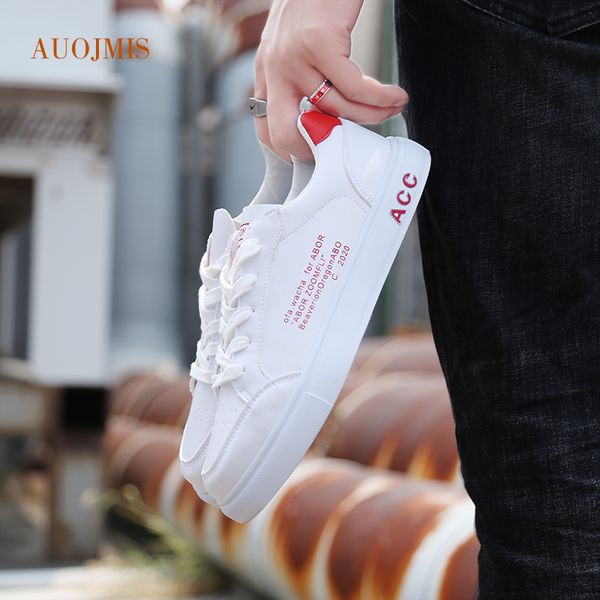 

small white shoes couple shoes one male and one female casual 2020 new wild students white couple models, Black
