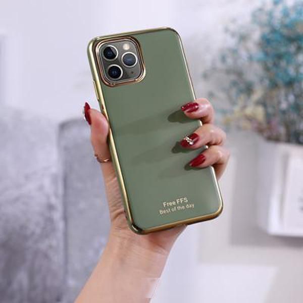 

for iphone 11 pro max luxury electroplating frame soft tpu phone case slim clear flexible silicone cover for iphone x xs xr xs-max