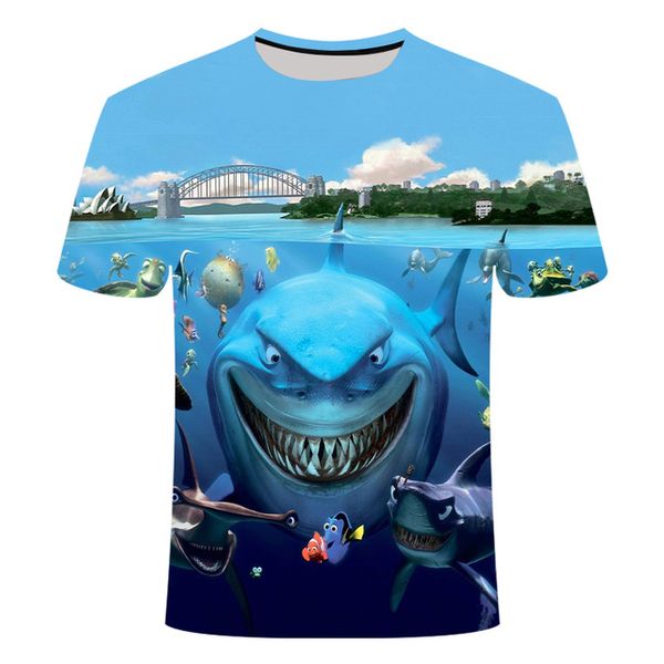 

leisure fish printed print 3d print shirts graphic comics anime men clothing