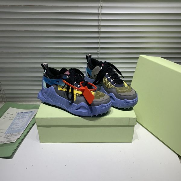 

новая off мужские черные белые кроссовки стрелка острый угол основания прострочкой цвет стрелка женские дизайнерские кроссовки моды odsy-100, Black