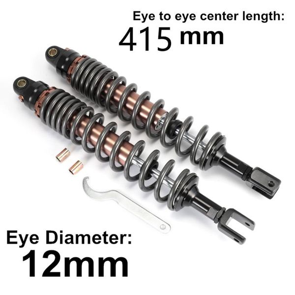 

motorcycle front absorber air suspension 415mm for atv quad buggy go kart dirt bike shocker spring for protection