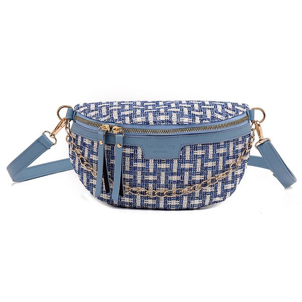 

shoulder messenger bag women 2020 mini metal handle lady travel totes multifunctional heuptas belt handbag weave pochete girl