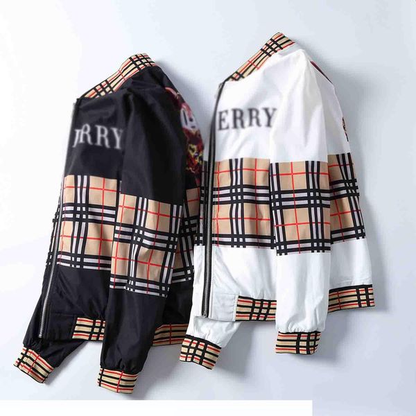 

mens designers jacket hooded jackets men fashion pattern print, Black;brown