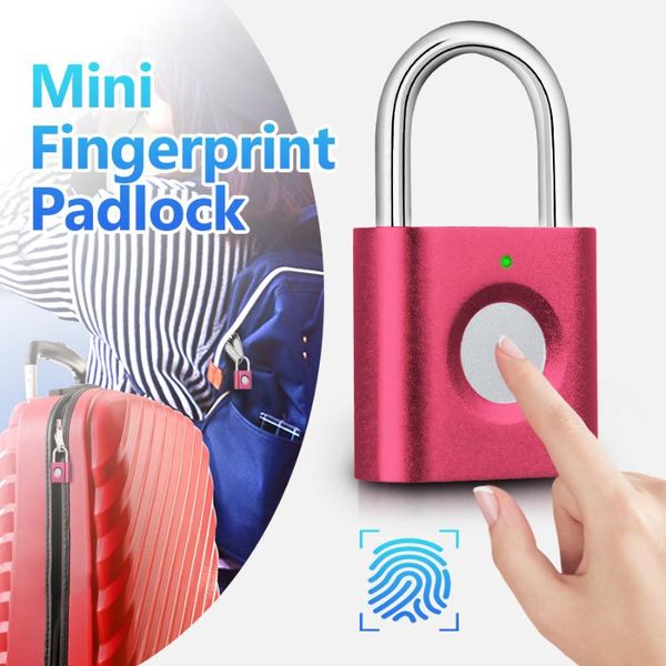 

smart lock kerui p3 mini anti-theft intelligent security fingerprint padlock suitcase luggage door electric electronic keyless
