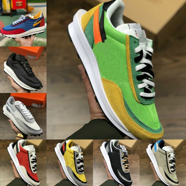 

2020 ldv waffle casual shoes daybreak trainers for men women white nylon pine green varsity blue summit white sports outdoor sneakers, Black