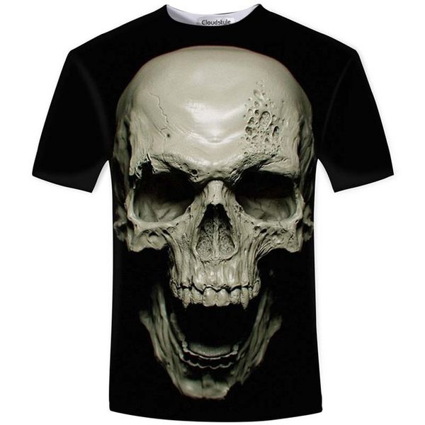 

cloudstyle new men summer street models love skull soul chariot rock 3d print shirts plus size graphic plus size men clothing