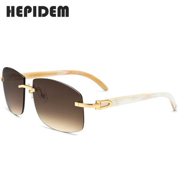 

glasses frame women new d squared rimless square horn mens sunglasses luxury eyewear eyeglasses, White;black