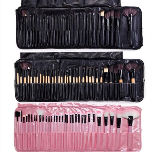 

makeup brushes professional 24pcs kit cosmetic set with black case