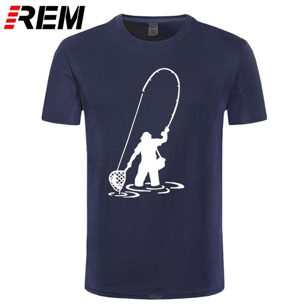 

rem fly fishings fisherman men t shirt men summer tee novelty fish carp tshirt cotton short sleeve funny gift
