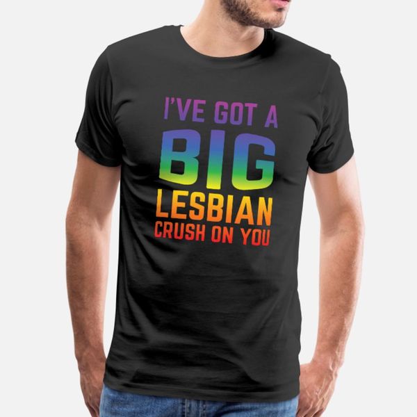 

lgbt gay pride lesbian i ve got a big lesbian t shirt men printing cotton round collar slim crazy authentic spring autumn slim shirt