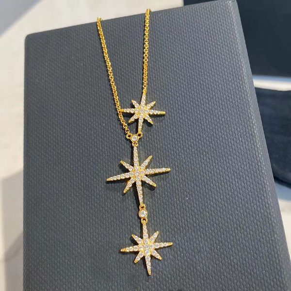 

umgodly brand meteorite necklace beautiful full multicolor cubic zirconia fashion charm star pendant women party jewelry gift, Silver