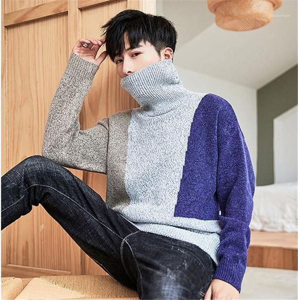 

designer loose knitted sweaters fashion mens thick winter mens sweater, White;black