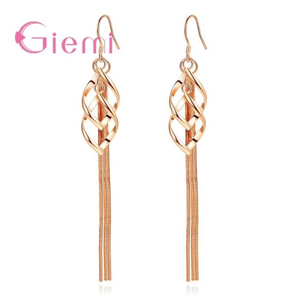 

dangle & chandelier geometric long ear line for women jewellery piercing earings 925 sterling silver metal tassel drop earring