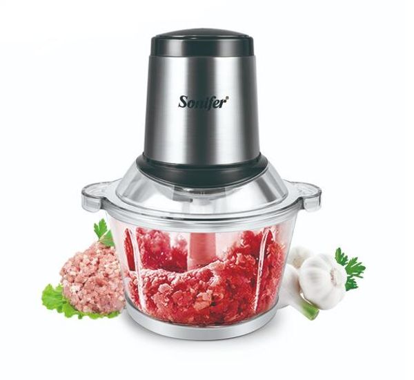 

250w главная нержавеющая сталь электрическая мясорубка колбаса стуффер мясорубка толстая стеклянная чашка тела бытовая мясорубка