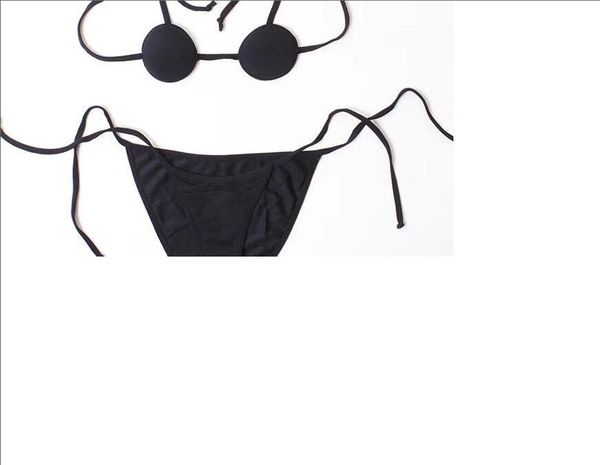 

2020 new arrival fashion women summer black round bra bikinis set swimsuit size s-xl