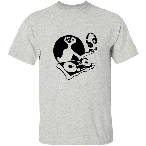 

funny dj et hacke musik tshirt 100% cotton men's t shirt oversize xxxl harajuku tshirts man hip hop, White;black