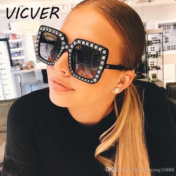 

sunglasses luxury designer crystal sunglasses women diamond sun glasses square female retro stylish big frame shades designer sunglasses, White;black