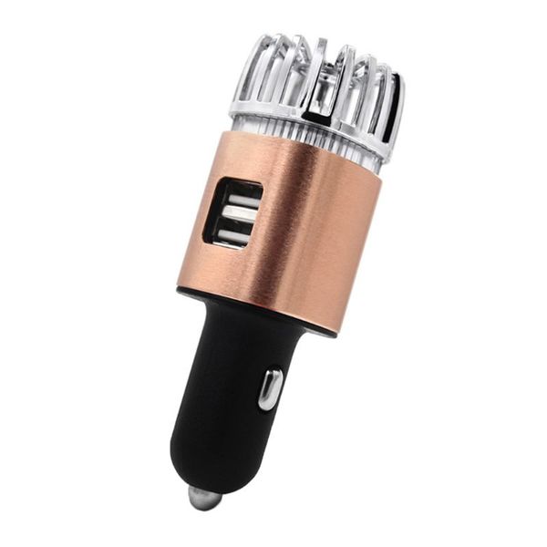 

2 in 1 car dual usb fresh air ionic purifier oxygen bar ozone ionizer cleaner