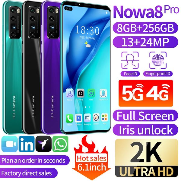 

новый nowa8pro приграничное смартфон 6,1 большого экрана умного android телефон 1 + 8g завод прямые продажи