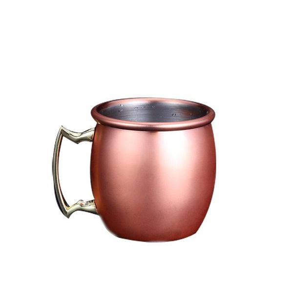 

2oz copper mug stainless steel wine beer cup moscow mule mug rose gold cocktail wine glasses hammered copper plated drinkware dbc dh1256