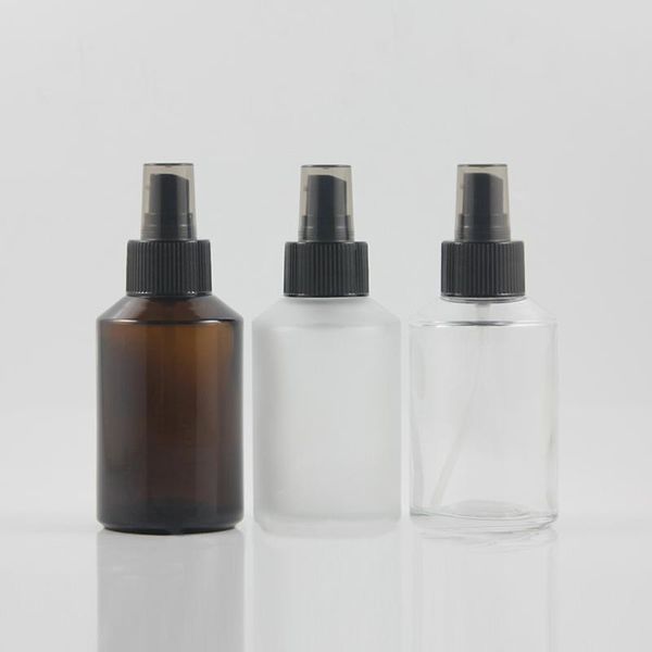 

storage bottles & jars 125ml lotion pump bottle for body oil, shampoo glass cosmetic container