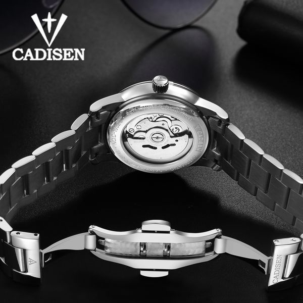 

mechanical watch men mechanical movement automatic self-wind stainless steel sapphire 5atm waterproof business wristwatch man, Slivery;brown