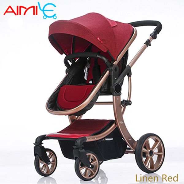 

summer baby carriage proof high landscape baby trolley four-wheel folding