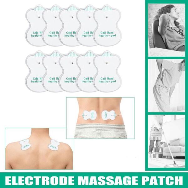 

electric massagers 10/20pcs replacement electrode pads for tens acupuncture digital therapy machine body slimming massager massage ems pad
