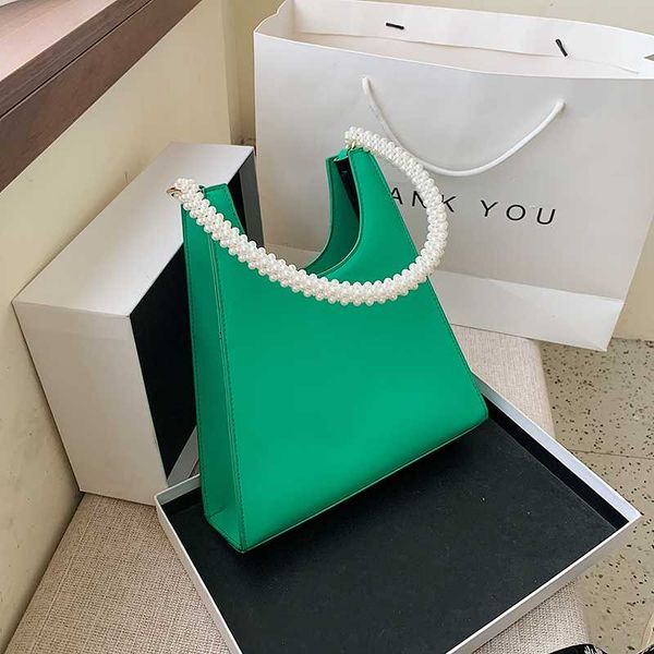 

pearl handle shoulder bags for women 2020 ins luxury handbags women bags designer pu leather hand elegant lady travel totes