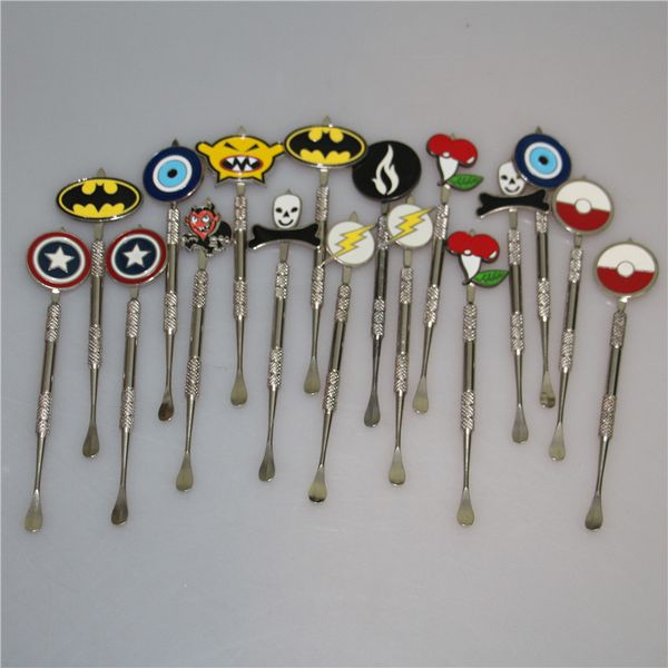 

new arrived hbo oil wax dabber tool kit with cool logo design silver colors dab tool smoking tools