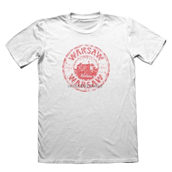

summer o-neck tee shirt warsaw poland design t-shirt - funny men gift t-shirt