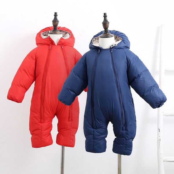 

childrenwinter new baby climbing infant jumpsuit boys and girls down clothesc0d0, Blue;gray