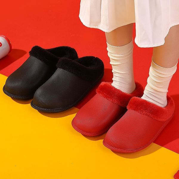 

couple walking shoes mens women slippers winter warm indoor outdoor leisure shoes home waterproof candy color bread