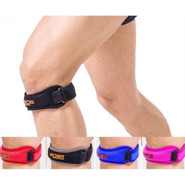 

1pcs adjustable knee support brace patella sleeve wrap cap stabilizer sport outdoor running basketball harm prevent, Black;gray