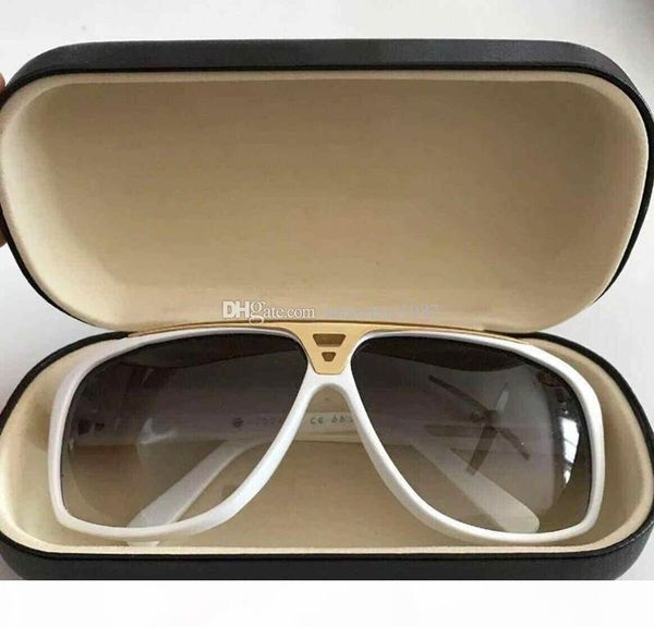 

evidence luxury millionaire sunglasses retro vintage men brand designer sunglasses shiny gold summer style laser logo gold plated, White;black