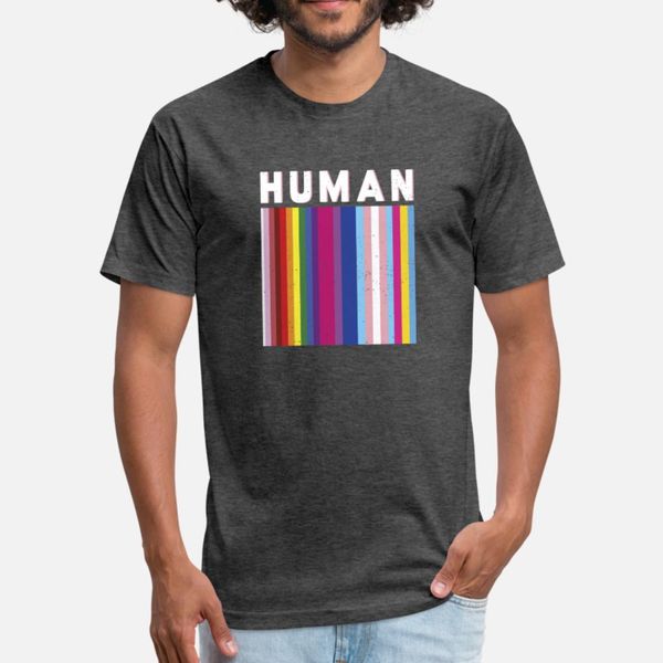 

love human lgbtq pride bisexual gift design idea t shirt men design tee shirt o neck anti-wrinkle authentic summer style slim shirt