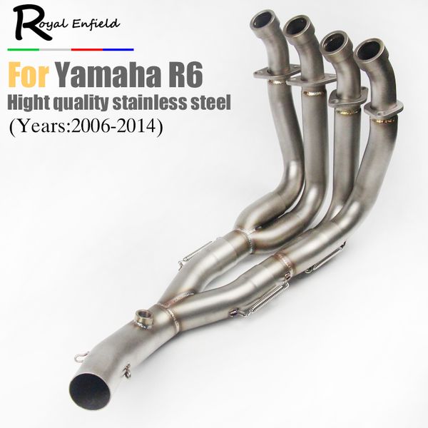 

yzf-r6 r6 2006-2020 motorcycle modified exhaust muffler pipe front header pipe escape moto full exhaust for r6