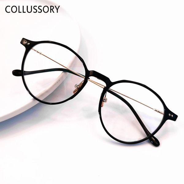 

fashion sunglasses frames 10pcs/lot wholesale round eyeglasses women vintage glasses frame men retro non prescription optical eye, Black