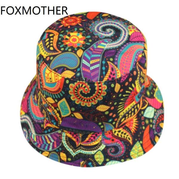 

hats caps foxmother style casquette bohemia tribe new vintage national fashion paisley summer for women man bucket funxf zhjoutdoorsport, Black;white