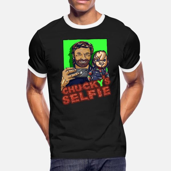 

chucky s selfie t shirt men create 100% cotton size s-3xl pictures fit authentic spring autumn pictures shirt