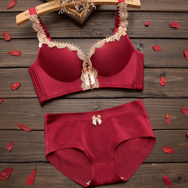 

beauwear thin cup full lace breathable push up bra women underwear brassiere lingerie bralette comfort no rims bra, Red;black
