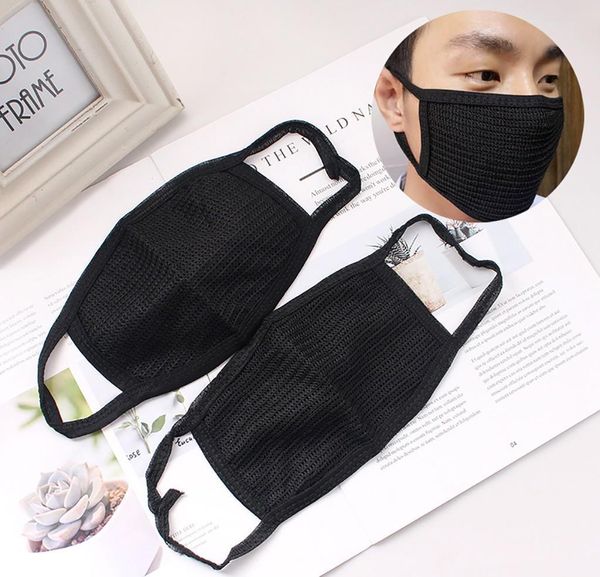 

anti-dust black anime face cotton mask mouth e2008 hpcco
